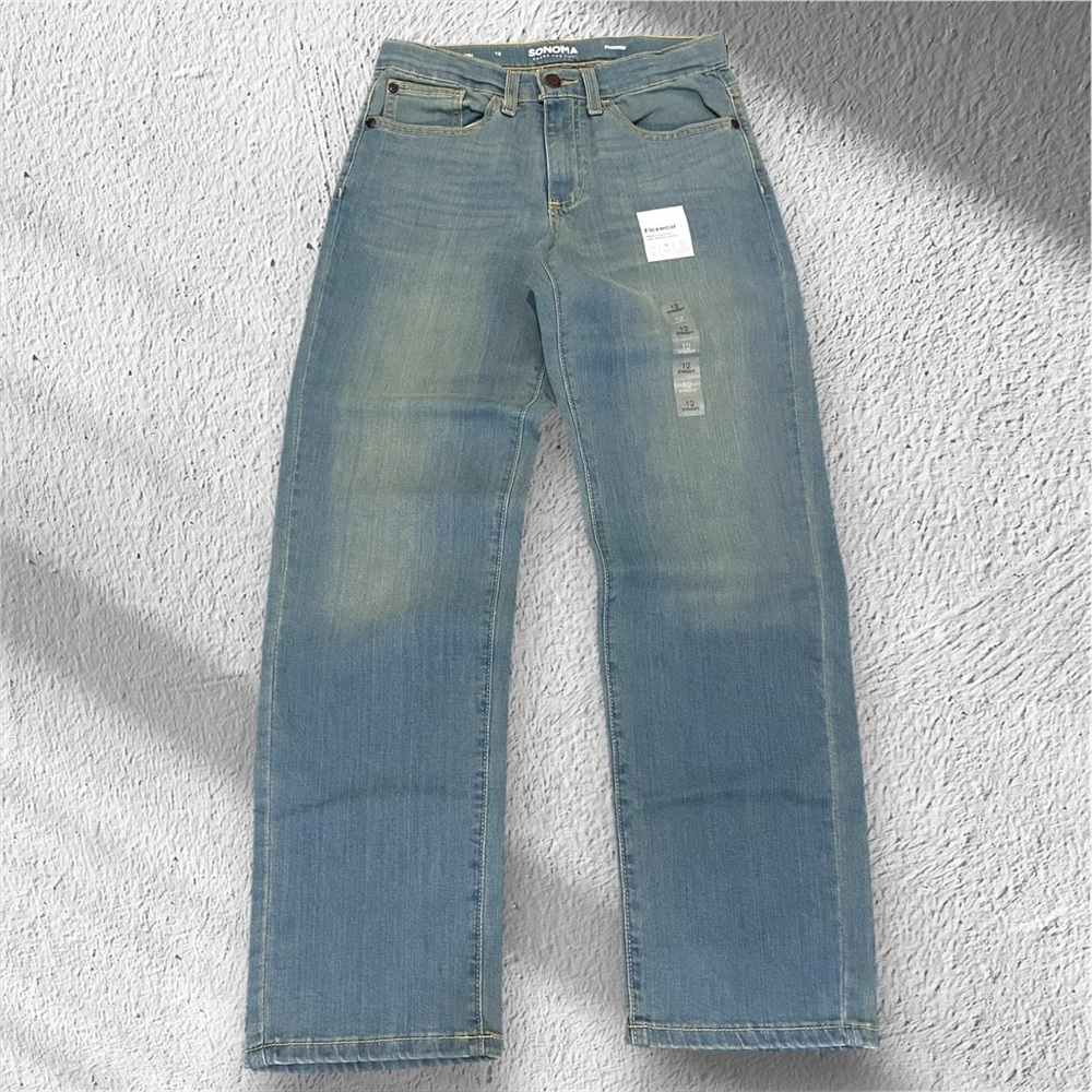 Sonoma Goods For Life boys' Flexwear jeans in a light wash